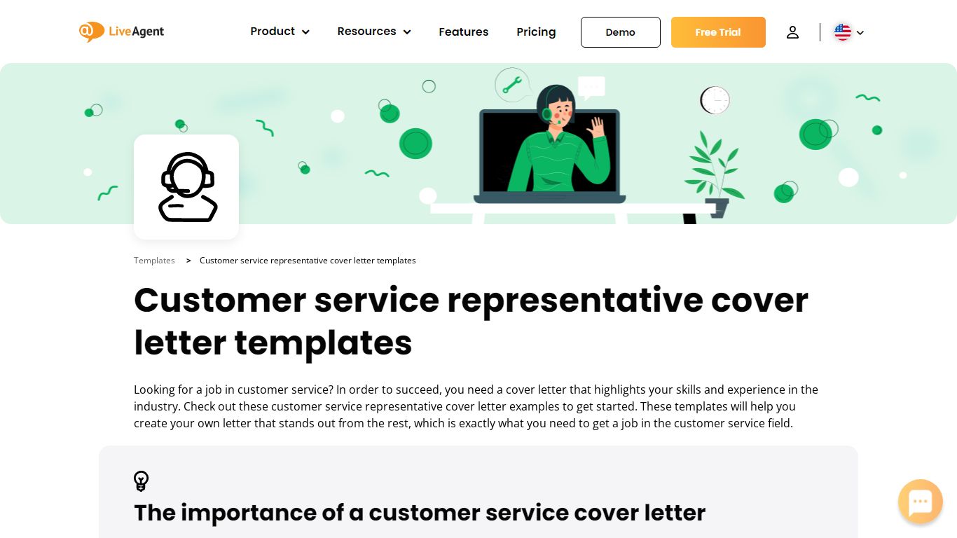 Customer Service Representative Cover Letter Examples - LiveAgent